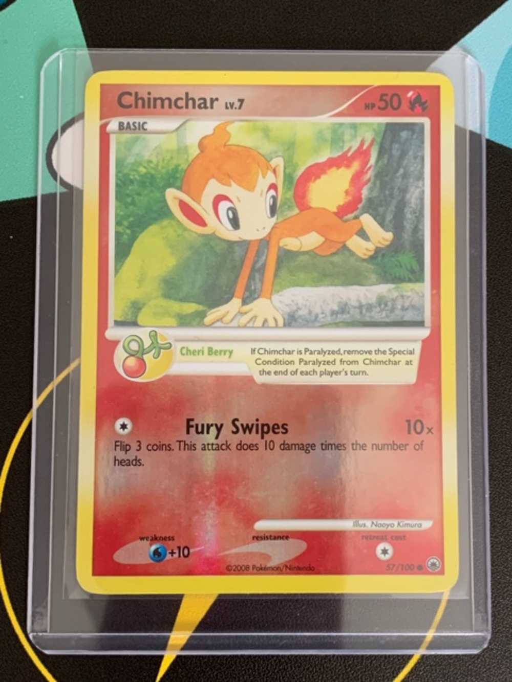 Pokemon ChimChar TCG Reverse Halo
